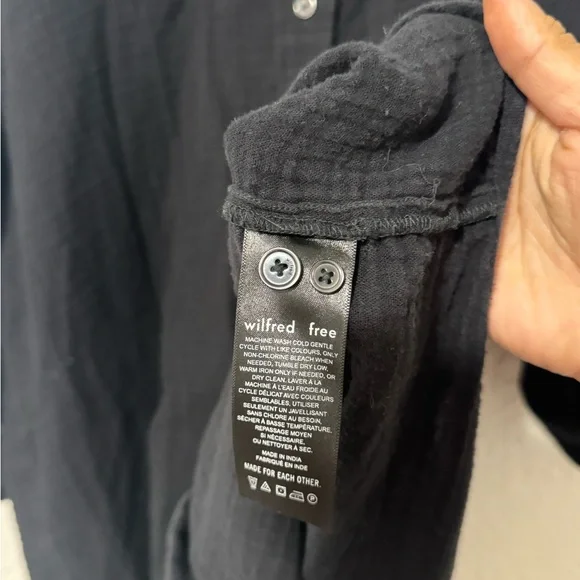 Aritzia Wilfred Free Organic Cotton Sail Shirt - Picture 9 of 9